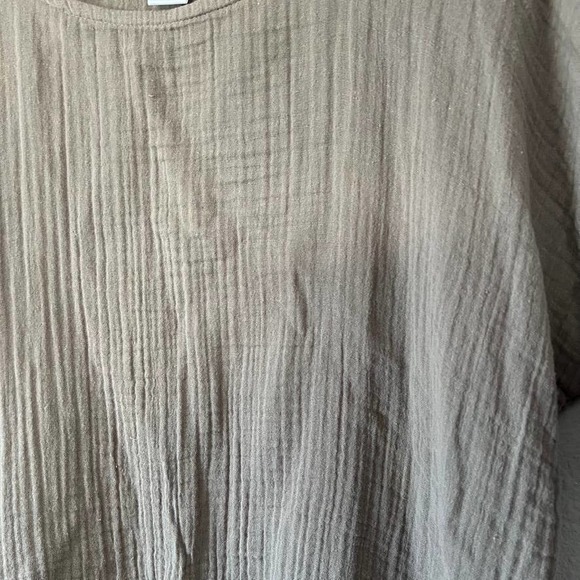 Prairie Underground Lagenlook Women Dolman Sleeve Minimalist Relaxed Blouse M/L - Picture 3 of 10